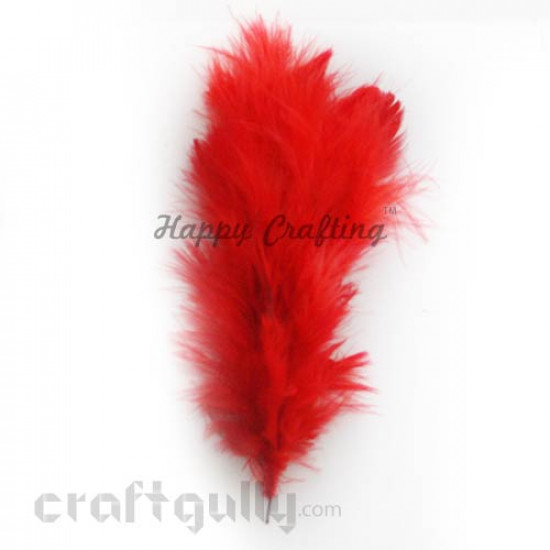 Feathers 150mm - Red - Pack of 1