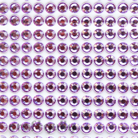 Rhinestone Stick-ons 4mm - Lilac