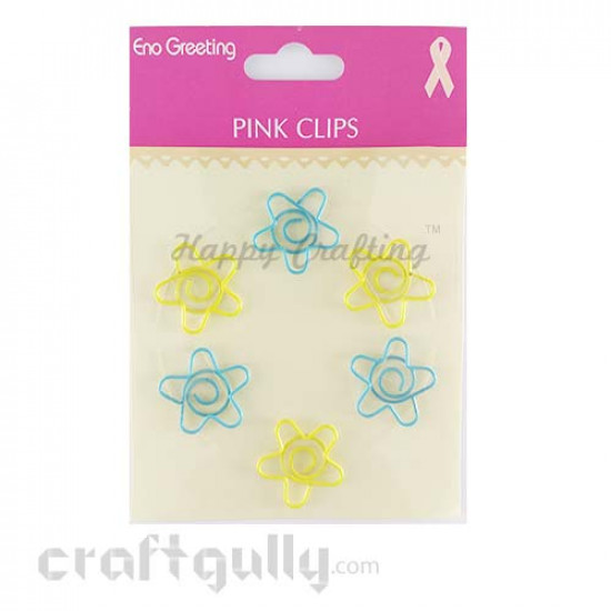 Paper Clips #2 - Flowers - Pack of 6