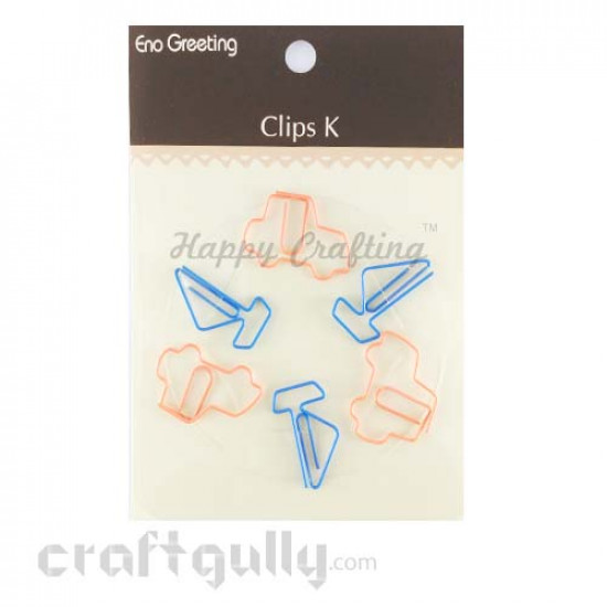 Paper Clips #3 - Car And Boat - Pack of 6