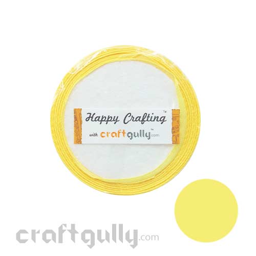 lemon satin ribbon