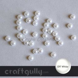 Flat Back Pearls - Bright Colors Craft Buttons & Embellishments