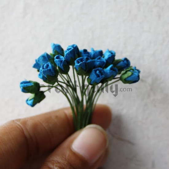 Paper Roses - Mini25 - Blue