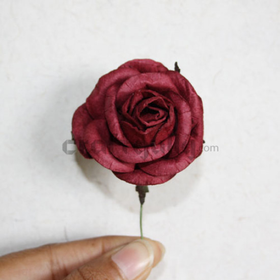 Paper Rose - Maroon