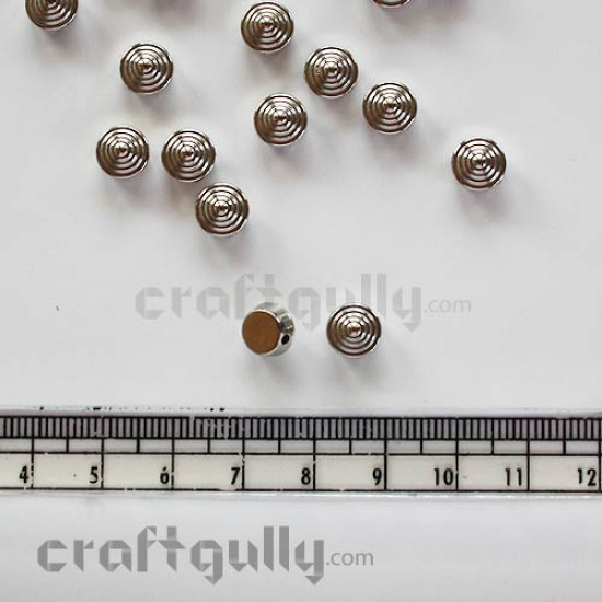 Metalized Beads - 8mm - Cupcakes - Pack of 50