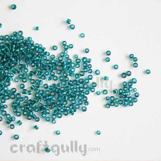 Seed Beads 2mm - Glass - Turquoise - 25gms