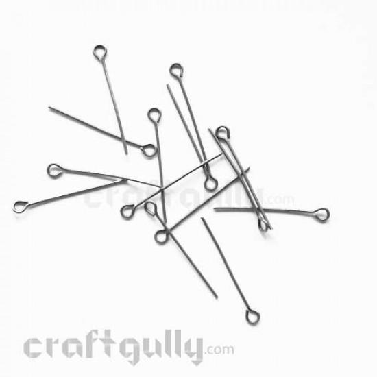 Eye Pins 26mm - Gun Metal Finish - Pack of 20