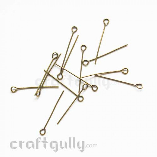 Eye Pins 26mm - Bronze Finish - Pack of 20