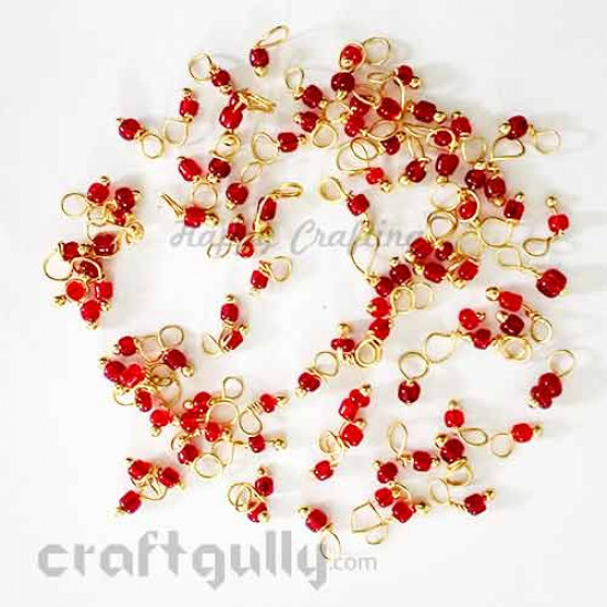 Loreals 2mm - Glass - Red - 5gms