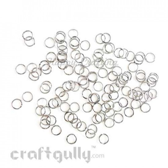 Jump Rings 5mm - Gun Metal Finish - 20 gms