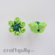 Polymer Clay Beads - Flowers - Pack of 6