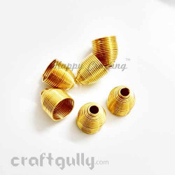 8mm Bead Caps In Geometric Shape Golden Finish Online In India. Low Prices  Fast Delivery