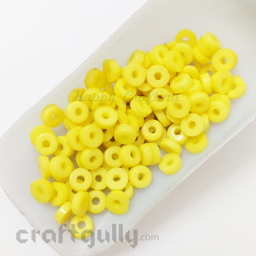 flat acrylic beads