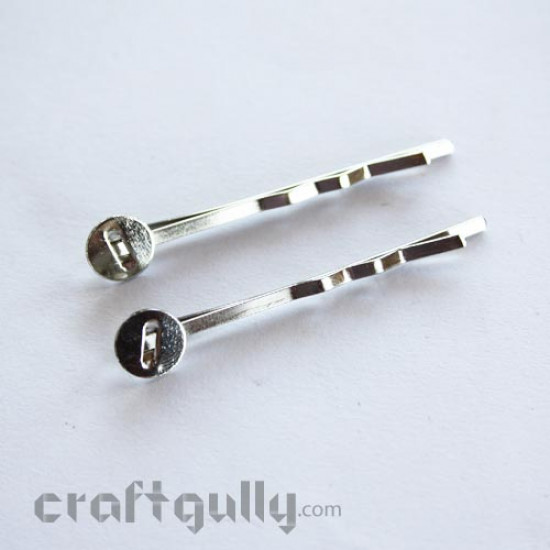 Findings - Blank Metal Bob Pins - Pack of 2