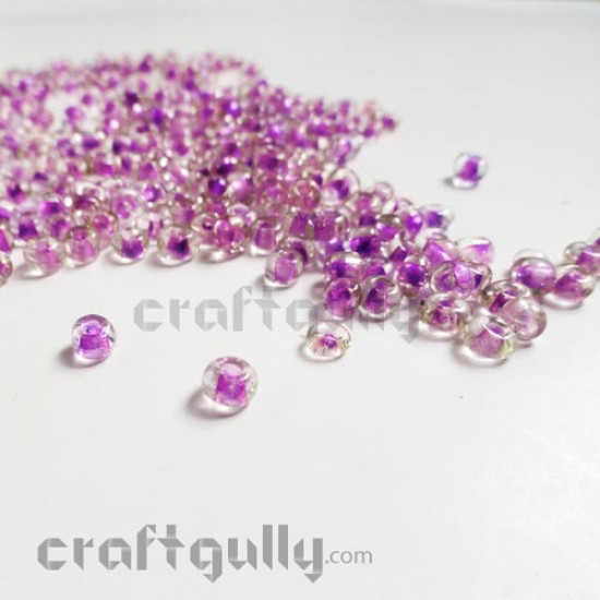 Seed Beads 4mm - Glass - Purple - 20gms