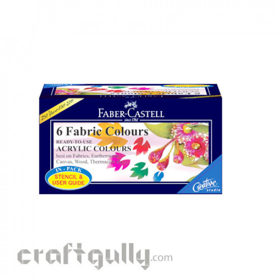 Faber-Castell Fabric Colours (Pack of 6)