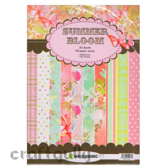 Pattern Paper A4 - Summer Bloom - Pack of 30