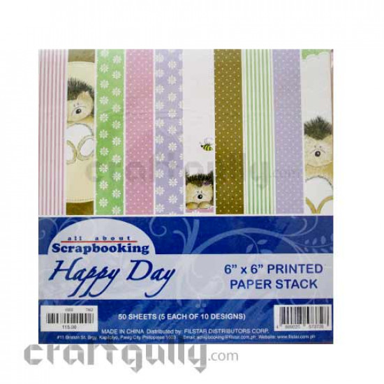 Pattern Paper 6x6 - Happy Day - Pack of 50