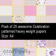 Pattern Paper A4 - Celebration - Pack of 25