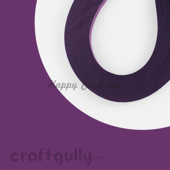 Quilling Strips 3mm Purple - 17Inch - 100 Strips