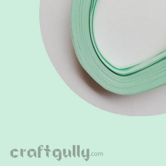 Quilling Strips 5mm Pastel Green - 17Inch - 100 Strips