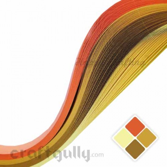 Quilling Strips 2mm - Theme - Summer - 11inch - 100 Strips