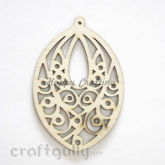 Laser Cut 80mm - Wooden Elements #4