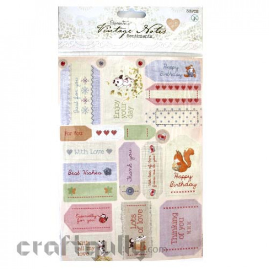 PaperMania Vintage Notes #6 - Special Wishes Sentiments